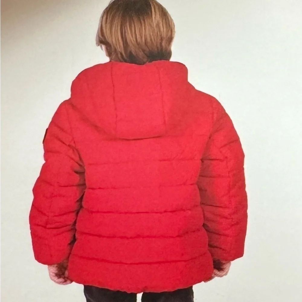 Gerry Boy Jacket Red Black Stripe Bubble Size 6 NWT